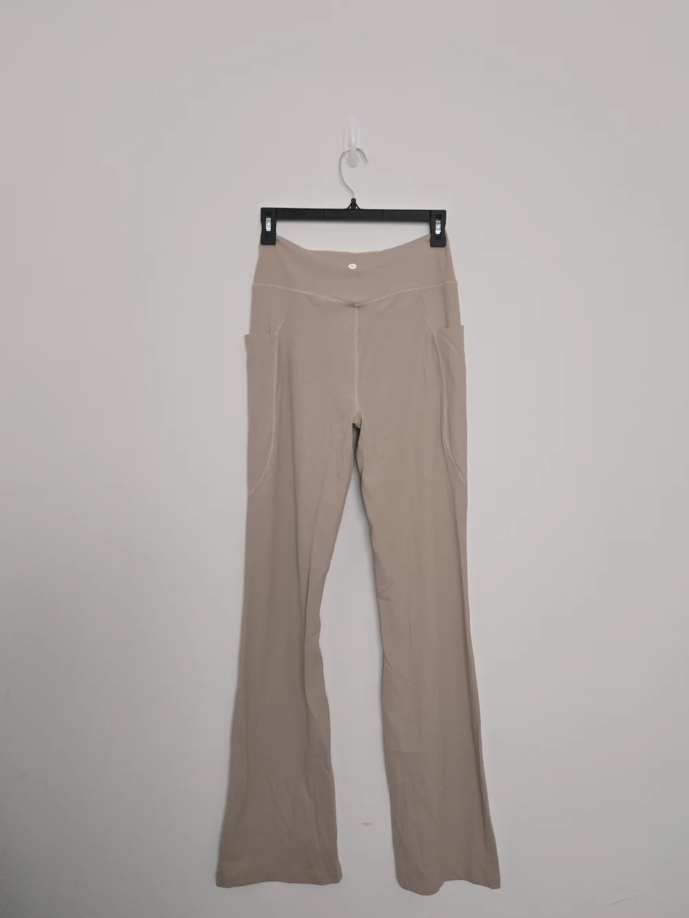 Baleaf Flare Leggings in Light Taupe Beige - Picture 2 of 8